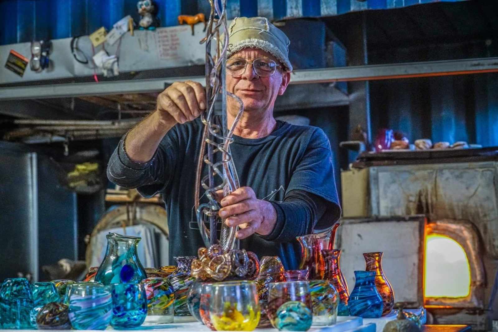 Last Hurrah Last Weekend - making fun glasses, goblets and sculptures